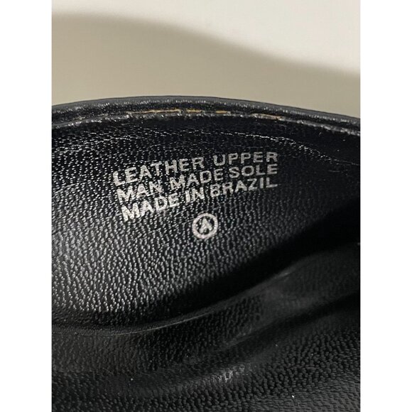 Etienne Aigner Womens Square Toe Black Leather Mules Size 7M - Picture 8 of 12